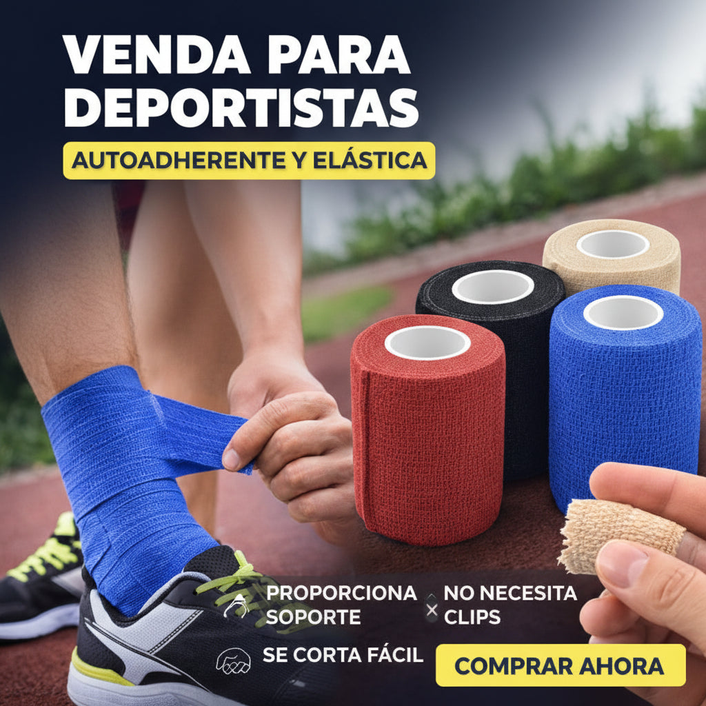 Venda Elastica Coban 10cm: Soporte y Comodidad Para Tus Actividades Deportivas